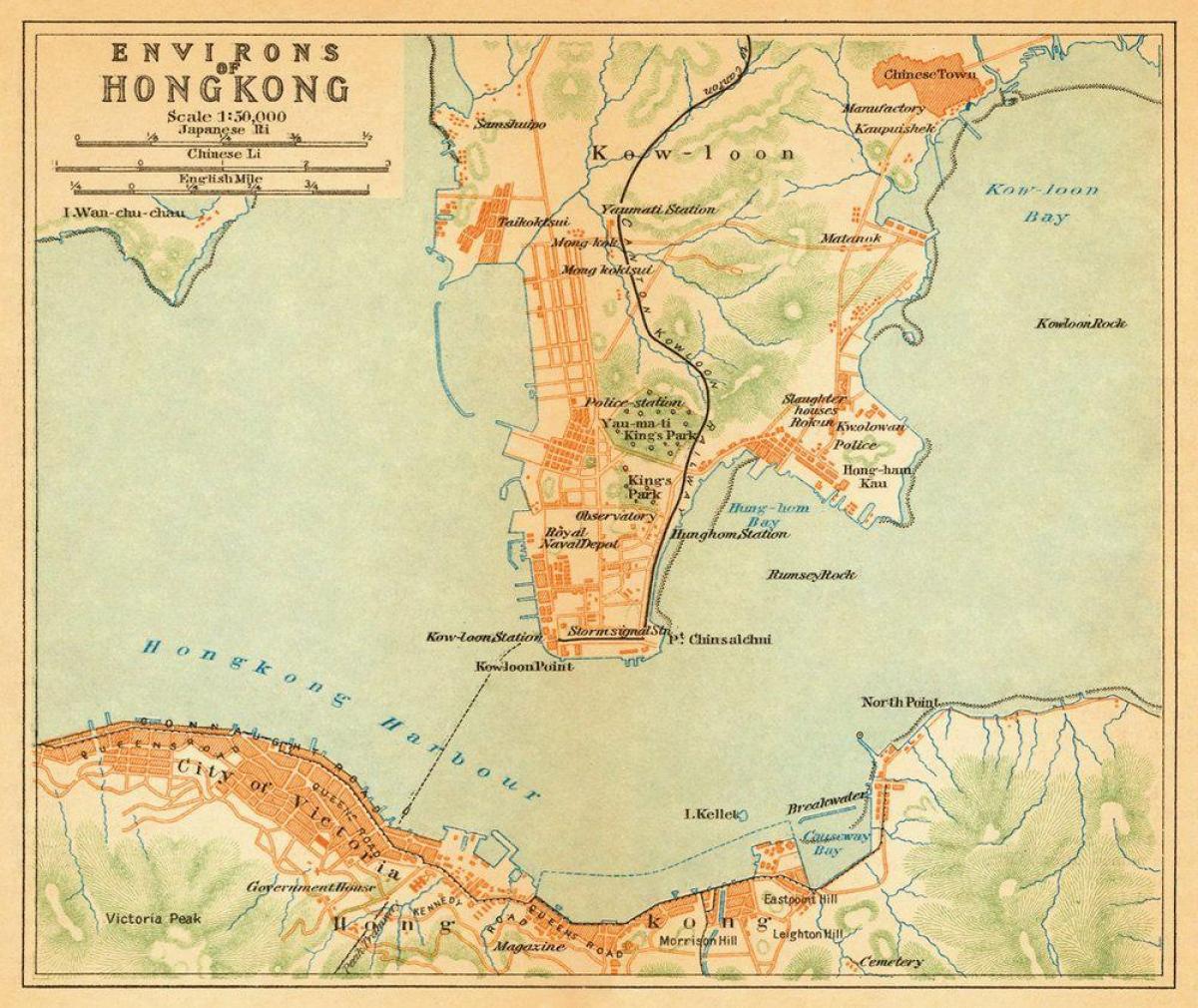 Hong Kong historical map